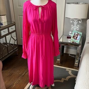 89th & Madison Flowy Gauzy Pink Dress Size M NWT